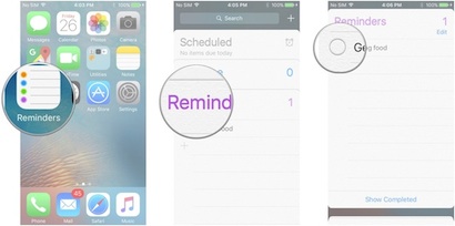 Pulire Reminders App iPhone
