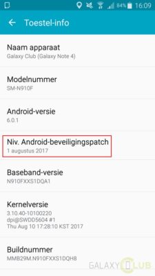 Aggiornamento Galaxy Note 4