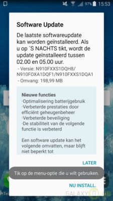 Aggiornamento Galaxy Note 4