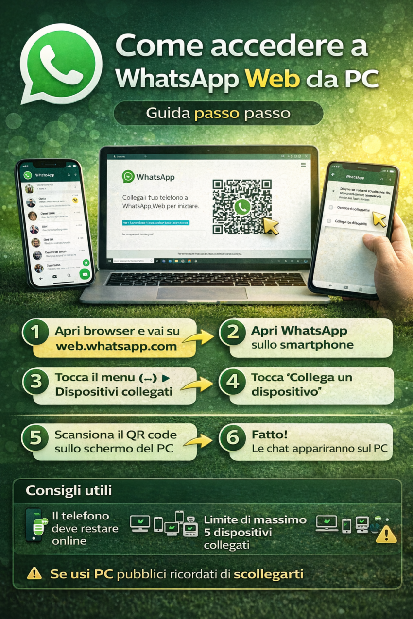 Whatsapp web accesso